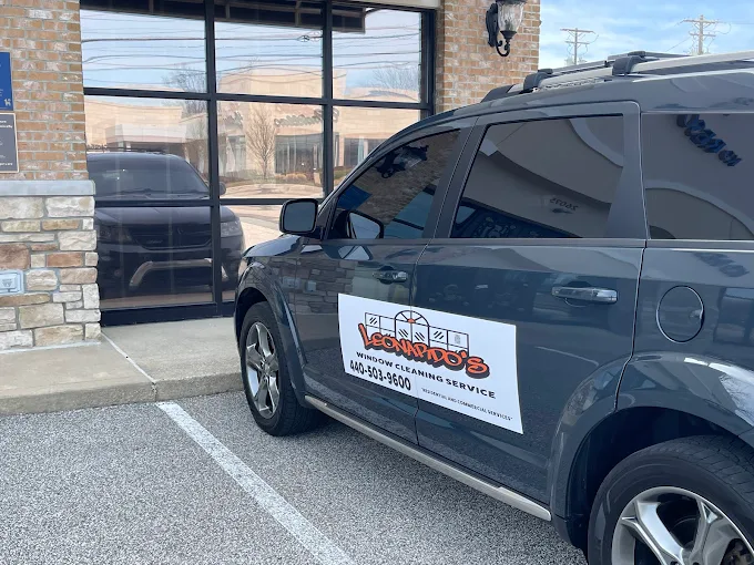 Leonardo's Window Cleaning truck